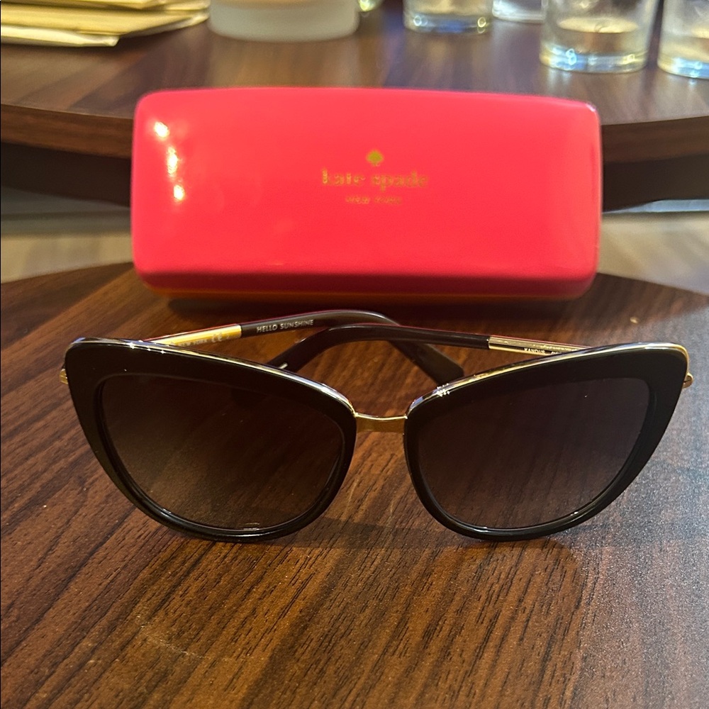 Kate Spade Black and Gold Sunglasses